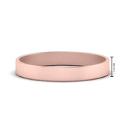 5 mm Flat Gold Wedding Band
